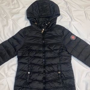 Black puffer jacket
